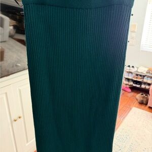 Banana Republic Teal Ribbed Pencil Skirt